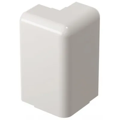 GGK Außeneck für Sockelleistenkanal 114920 | 20x50 mm | 90° Winkel | Kunststoff | RAL 9010 alpinweiß