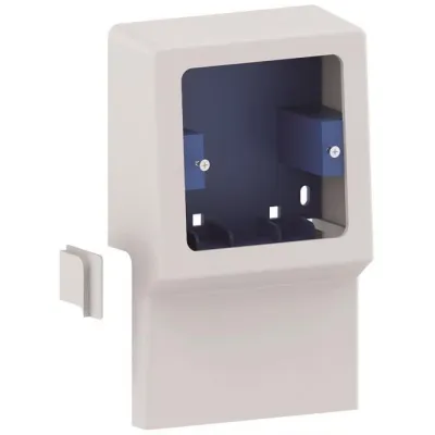 GGK Geräteträger für Sockelleistenkanal 11967 | 1-fach leer | Kunststoff | SL 70x20 mm | RAL 9010 weiß