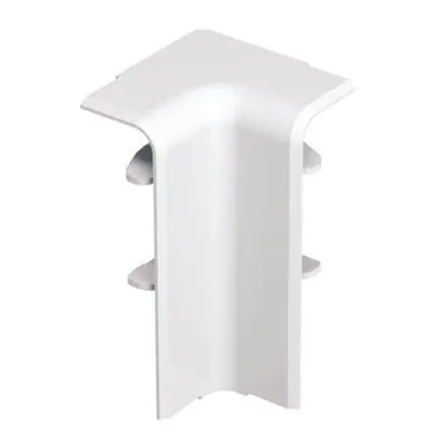 GGK Inneneck für Sockelleistenkanal 20x50 | 114915 | Eckverbinder 90° | Kunststoff | RAL 9010 | weiß | Haubenformteil