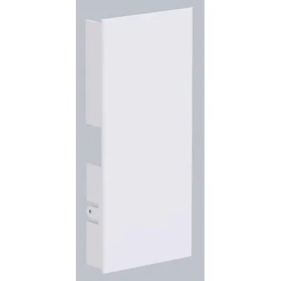 GGK Endstück 11202 | Endplatte für Führungskanal 60x130 mm | Kunststoff PVC | symmetrisch | links/rechts | weiß RAL 9010