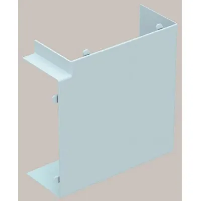 GGK Flachwinkel 11173 | 90° Kabelkanal-Winkel | 60x110 mm | PVC | RAL 9010 | alpinweiß | Haubenformteil