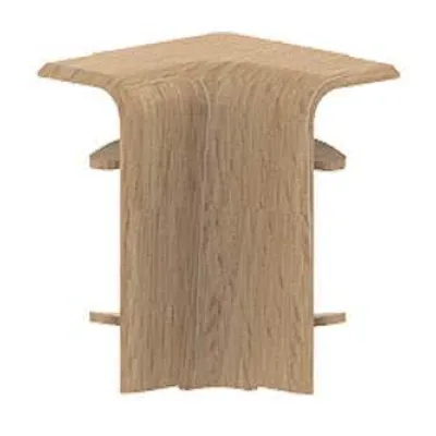 GGK Inneneck 13885 für SL/D 20x50 | Sockelleistenkanal | 90° Winkel | Haubenformteil | Kunststoff | Buche | 50x20 mm