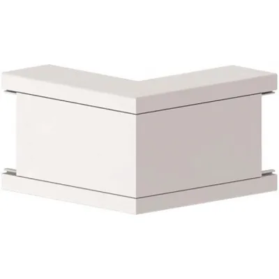 GGK Außeneck 12723 | Kabelkanal BR 60x110mm | PVC | 90° Gehrung | reinweiß | schwer entflammbar | 1 Stück
