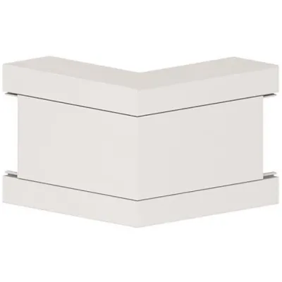 GGK Außeneck 12796 BR 60x130mm | Kabelkanal-Eckstück | PVC | schwer entflammbar | UV-stabilisiert | alpinweiß