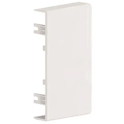 GGK Endstück 12733 | Endplatte für Brüstungskanal 60x110 mm | 3-seitig | PVC Hartkunststoff | RAL 9010 Alpinweiß