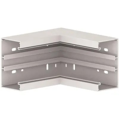 GGK Inneneck 12722 | Kanal 60x110mm | PVC schwer entflammbar | Montageschiene | alpinweiß | BR3-IE RAL 9010
