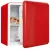 Bild: Exquisit Mini Kühlschrank CKB45-0-031F | 47L Tischkühlschrank Retro | Getränkekühlschrank klein | Eisfach | Rot
