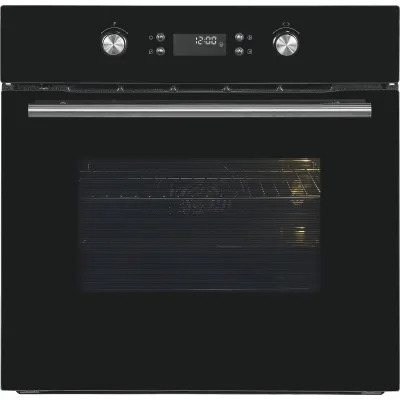 Exquisit Einbaubackofen EBEP697-H-030 | Pyrolyse | 70l | Timer | Heißluft | Energieeffizienz A | Schwarz