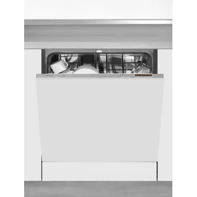 EXQUISIT Einbau-Geschirrspüler | 60 cm | 12 Maßgedecke | 4 Programme | silber | EEK E