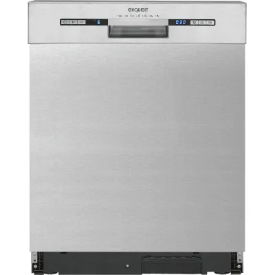 Exquisit Unterbau-Geschirrspüler EGSP9313-EF-030E | 60 cm | 13 Maßgedecke | 7 Programme | Edelstahl