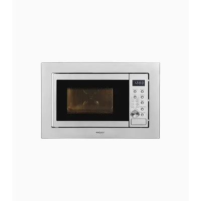 Exquisit Einbau-Mikrowelle EMW20-DG-020 | 800W Mikrowelle | Grill 1000W | 20l Garraum | 8 Programme | Edelstahl | 60cm