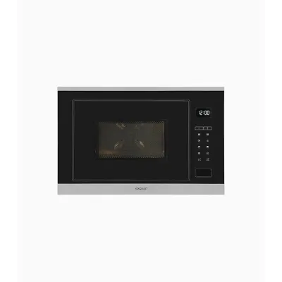 Exquisit Einbau-Mikrowelle EMW25-G-020 | 60cm | 25l | 900W | Grill 1200W | Edelstahl | Timer | Kindersicherung