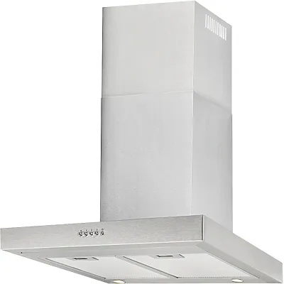 Exquisit Wand-Dunstabzugshaube FKH 60-2 Inox | 60 cm | Ab- & Umluft | LED | Metallfilter | 3 Stufen | Edelstahl