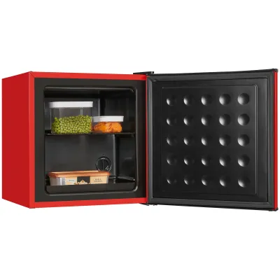 Exquisit Mini-Gefrierschrank GB40-150E | Tischgefrierschrank 31L | freistehend | Energieklasse E | 39 dB | Rot