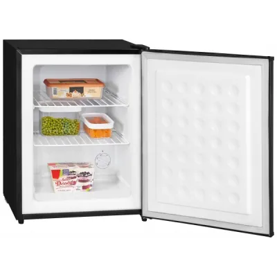 Exquisit Mini Gefrierschrank GB60-150E | Tisch-Gefrierschrank 42 l | Türanschlag wechselbar | Energieklasse E | Schwarz