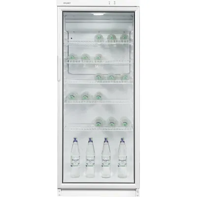 GGV Exquisit Getränkekühlschrank GKS290-GT-280E | 290L | Glastür | 5 Ablagen | LED | 60x145x60cm | Energie E | Gewerbe