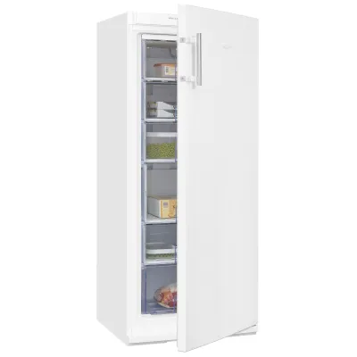 GGV Exquisit Stand-Gefrierschrank GS22-H-280E | 202 l | 6 Schubladen | EEK E | Weiß | 145x60x65 cm