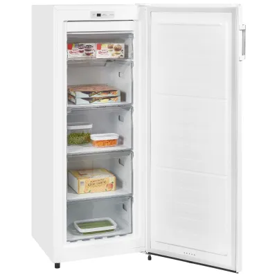 Exquisit Gefrierschrank GS231-NF-H-010E | 155 l NoFrost | Schnellgefrier-Funktion | 4 Schubladen | Energie E | Weiß