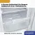 Bild: exquisit Tisch-Gefrierschrank GS81-040B | 87 Liter | Energieeffizienzklasse B | 85x55x58 cm | leise 37 dB | weiß