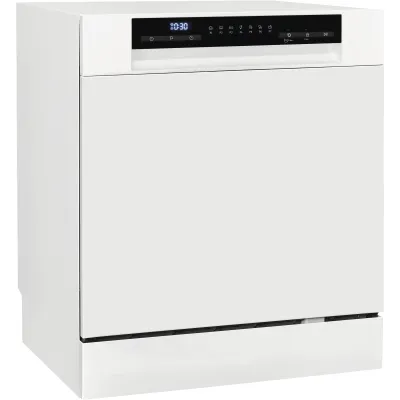 Exquisit Geschirrspüler GSP508-030D | Kompakt-Tischgeschirrspüler 8 Maßgedecke | 55 cm | 7 Programme | Weiß