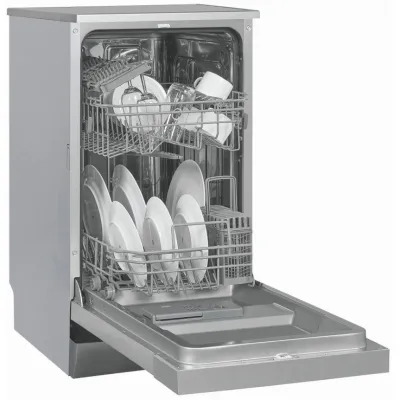 GGV Exquisit Geschirrspüler GSP9109-030E | 45 cm | 6 Programme | LED-Anzeige | Edelstahl innen | silber