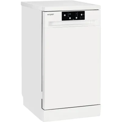 EXQUISIT Geschirrspüler GSP9109-451D | 45 cm | 9 Maßgedecke | Edelstahl-Innenraum | Energieeffizienz D | Weiß
