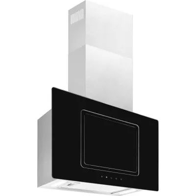 Exquisit KFD 60-9 Duo Inox | Kopffrei-Dunstabzugshaube 60cm | Touch Control | LED | Abluft/Umluft | Edelstahl Glas