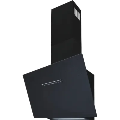 KFD | Kamin-Dunstabzugshaube KFD603-120 | schräg | 59,5 cm | 9 Stufen | LED | A+ | Alu-Fettfilter | Mattschwarz