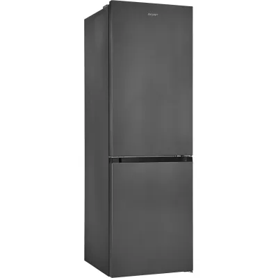 Exquisit Kühl-Gefrierkombination KGC340-115-NF-040C | 337l | No Frost | Energieklasse C | 186cm | Inox-Look-Anthrazit