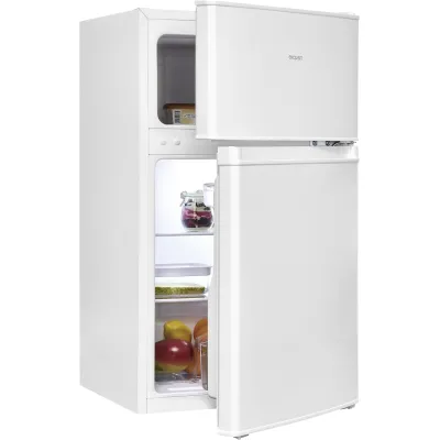 Exquisit Kühl-Gefrierkombination KGC90-30-E-040E | 61 L Kühlen | 24 L Gefrieren | E | 40 dB | weiß | 85x47,5x50,5 cm