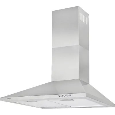 Exquisit Kamin-Dunstabzugshaube KH 60-8.2 | 60 cm | 355 m³/h | 3 Stufen | LED | Umluft & Abluft | Inoxlook