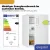Bild: EXQUISIT Stand-Kühlschrank KS16-4-H-010C | 120l | Gefrierfach | Energie C | 85cm hoch | 37dB leise | LED | Weiß