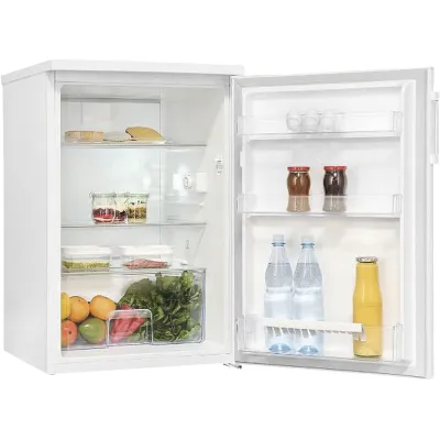 EXQUISIT Stand-Kühlschrank KS16-4-H-010C | 120l | Gefrierfach | Energie C | 85cm hoch | 37dB leise | LED | Weiß