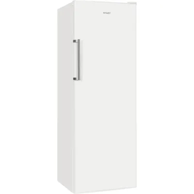 Exquisit KS350-V-H-040D Vollraum-Kühlschrank | 331 l Nutzinhalt | 6 Glasablagen | LED-Beleuchtung | Energieeffizienz D | Weiß