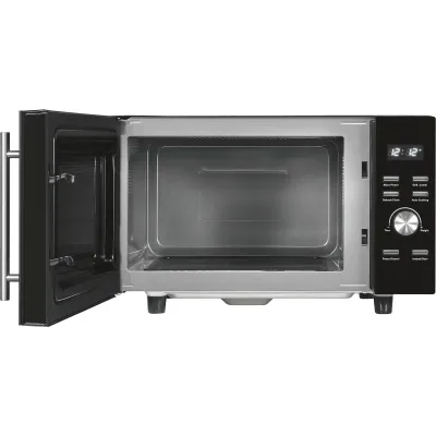 Exquisit Mikrowelle MW8023-F-240GDI | 23L | Grill | 750W | 1000W | Timer | Auftaufunktion | Flatbed | Schwarz