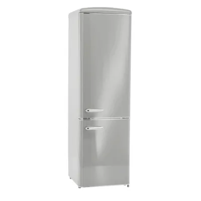 Retro Kühl-Gefrierkombination RKGC250-70-H-160E | 244 l Volumen | Energieklasse E | LED | 183 cm | Grau