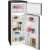 Bild: Exquisit Kühl-Gefrierkombination RKGC270-45-H-160E | Retro | 206l | LED-Beleuchtung | EEK E | 146,5x54,5x57,5cm | Mattschwarz