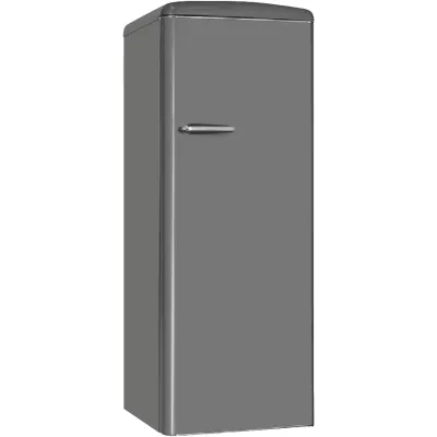 Exquisit RKS325-V-H-161E Stand-Kühlschrank Vollraum | 229 l | 146,5 cm Höhe | 5 Glasablagen | LED | Energieklasse E | Grau