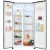 Bild: Exquisit Side-by-Side Kühlschrank SBS46-040E | NoFrost | 442 L | Schnellgefrieren | LED | Inox-Look-Anthrazit