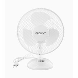 GGV Exquisit Tischventilator Ø23cm weiß