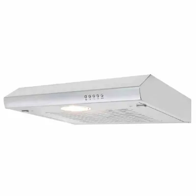 Exquisit Unterbau-Dunstabzugshaube UBH 08-2.2 | 60 cm | 3 Stufen | Abluft/Umluft | LED | Edelstahloptik