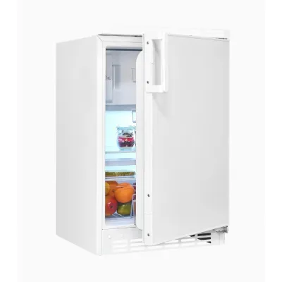 EXQUISIT Unterbau-Kühlschrank UKS115-3-081E | 82 Liter | 4-Sterne-Gefrierfach | leise 38 dB | EEK E | Glasablagen | weiß