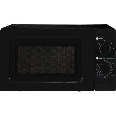 Exquisit Mikrowelle WP 700J17-3 | Solo-Mikrowelle 20l | 700 Watt | 5 Leistungsstufen | Timer | Auftauprogramm | Schwarz