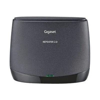 Gigaset Repeater HX S30853-H603-R101 | DECT/CAT-iq Verstärker | VoIP | 2 Gespräche | 300 m Reichweite | schwarz