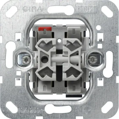 Gira Jalousietaster Einsatz 015800 | Wipptaster Unterputz 1-polig | 10A 250V | elektrisch & mechanisch verriegelt | IP20