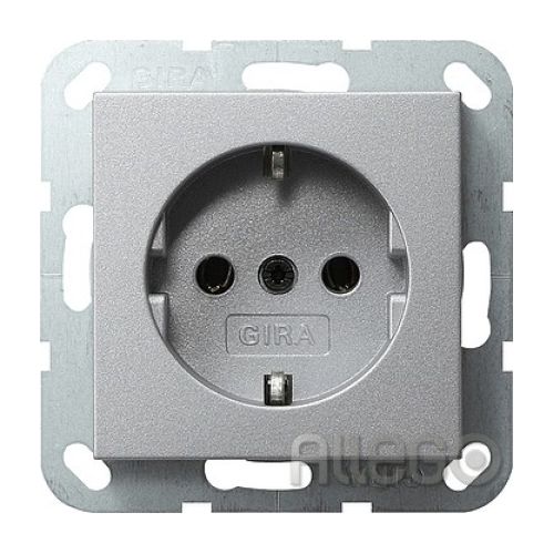 Bild: Gira 018026 SCHUKO Steckdose SK Sys55 Alu