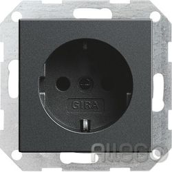 Gira 018028 SCHUKO Steckdose SK Sys55 anthr