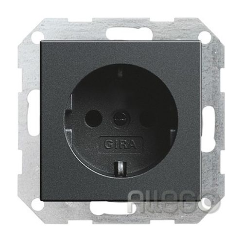 Bild: Gira 018028 SCHUKO Steckdose SK Sys55 anthr