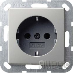 Gira 0188600 SCHUKO System 55 Edelstahl