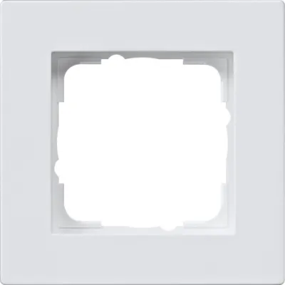 GIRA Abdeckrahmen 1-fach E2 0211295 | flach | Kunststoff | reinweiß glänzend | Unterputz | RAL 9010